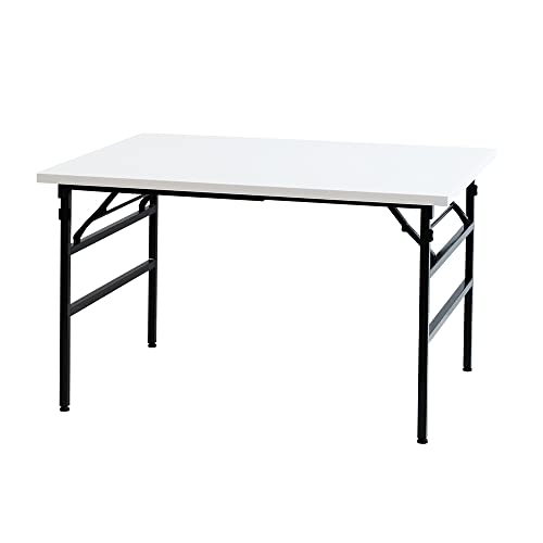 LOOKIT 作業台 幅1200×奥行900mm ワークテーブル 折りたたみ式 完成品 軽量 耐荷重200kg ホワイト OTS-1290